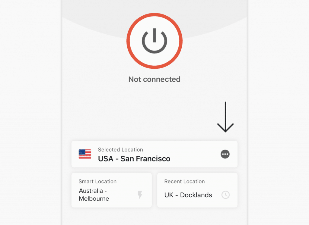 Screenshot of ExpressVPN