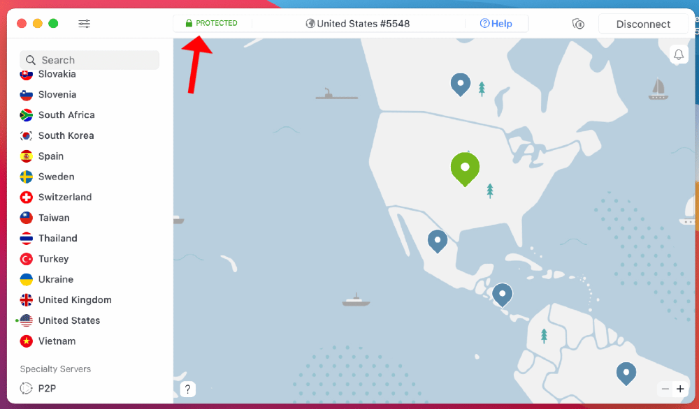 nordvpn connect