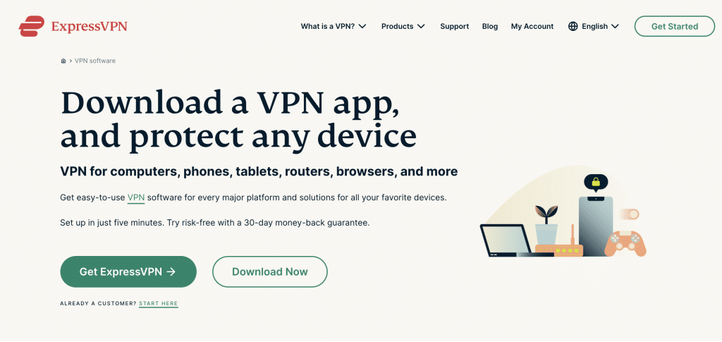 ExpressVPN Download page