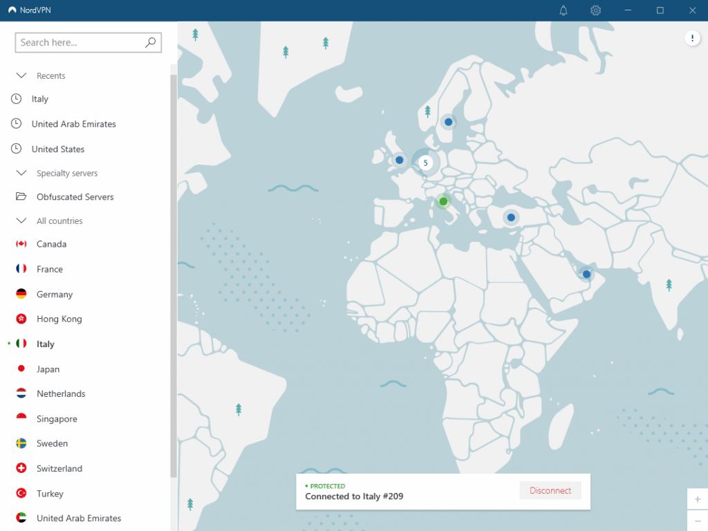 nordvpn ui