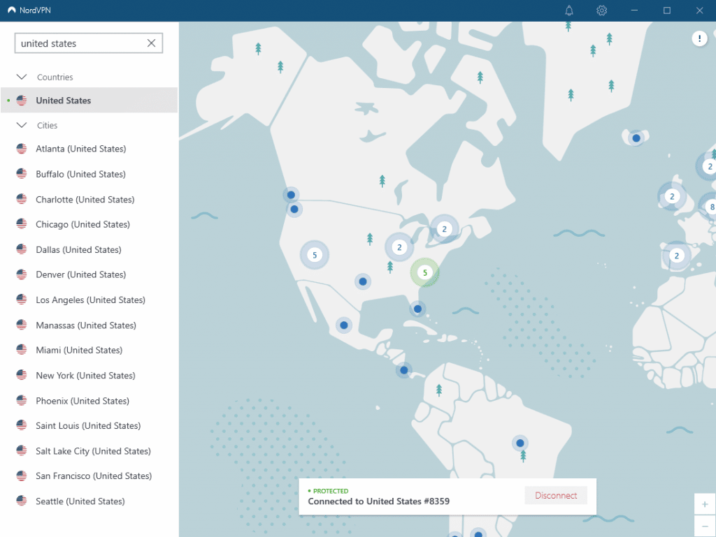 nordvpn ui us