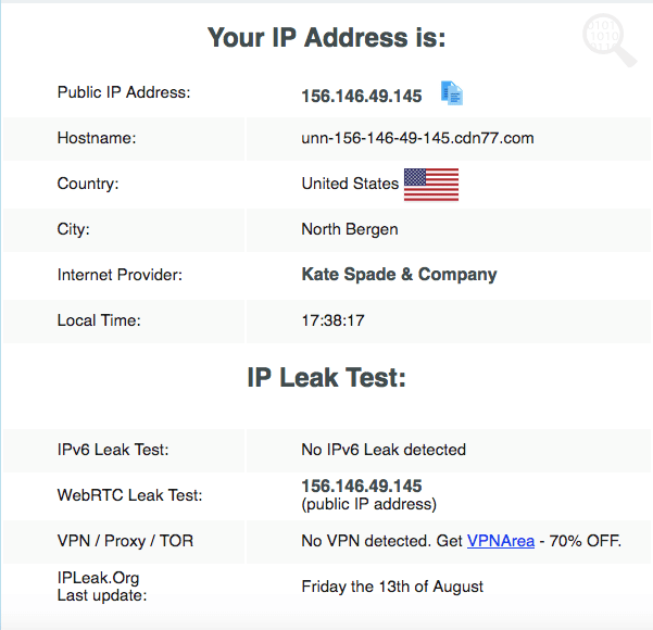 cyberghost leak test