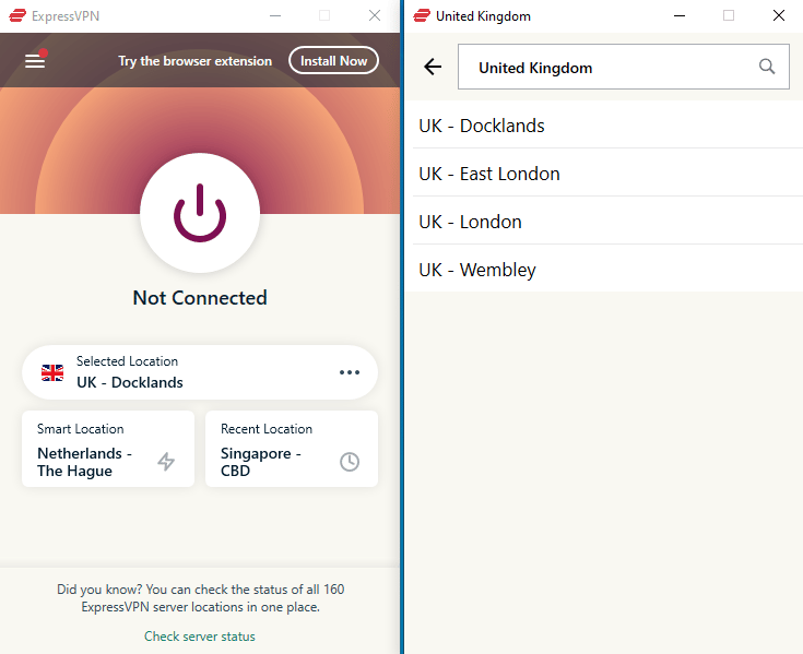 expressvpn uk servers