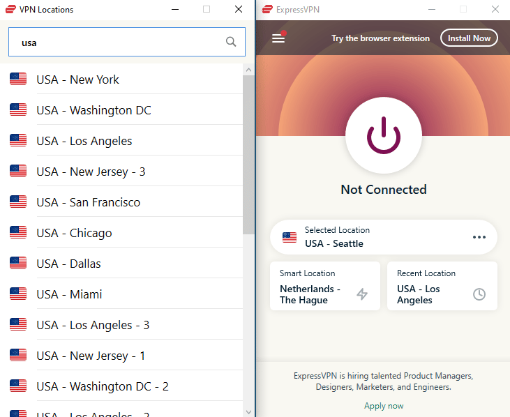 expressvpn us servers