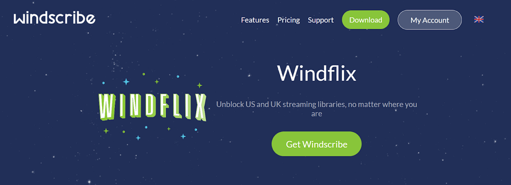 using windscribe for netflix content