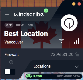Windscribe desktop app