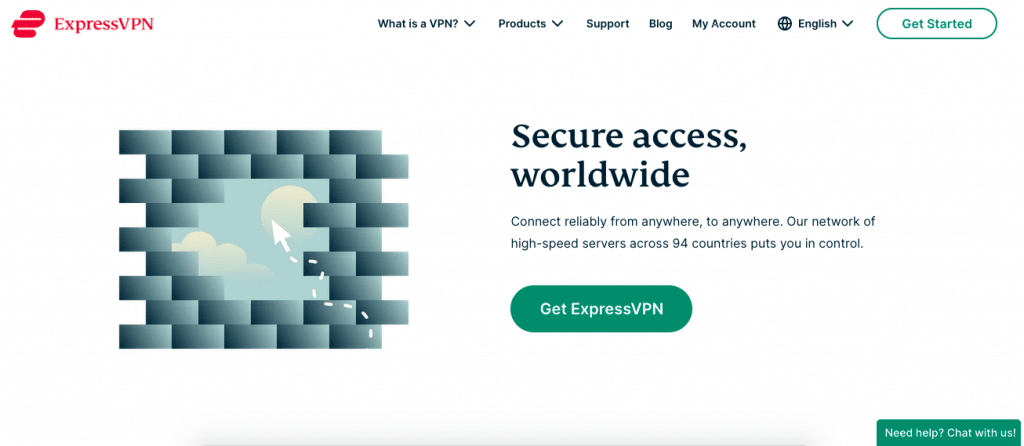 expressvpn landing page