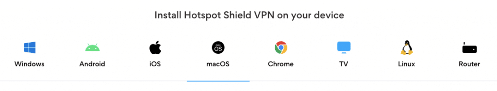 hotspot shield vpn platforms