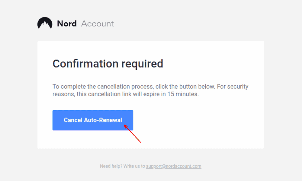 nordvpn end free trial confirm cancellation of renewal