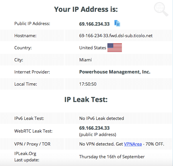 vyprvpn leak test