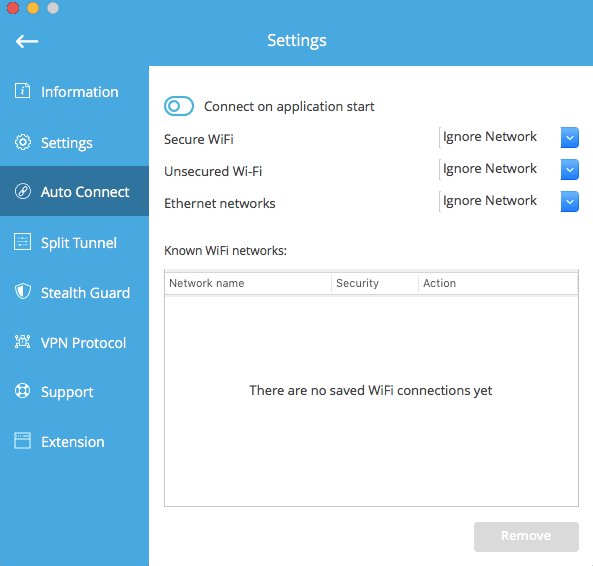 hide.me VPN preferences