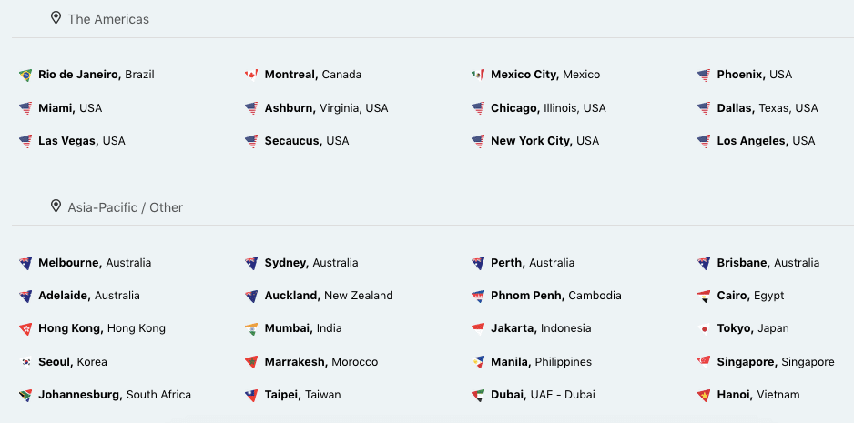 hide.me vpn server locations