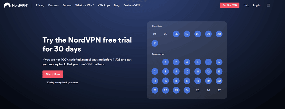 nordvpn free trial 