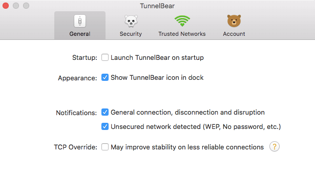 tunnelbear trusted networks