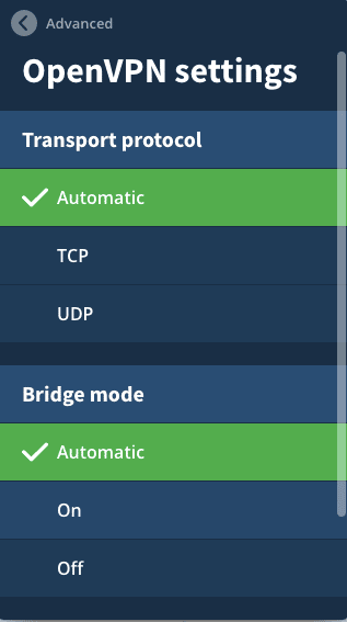 mullvad vpn bridge mode