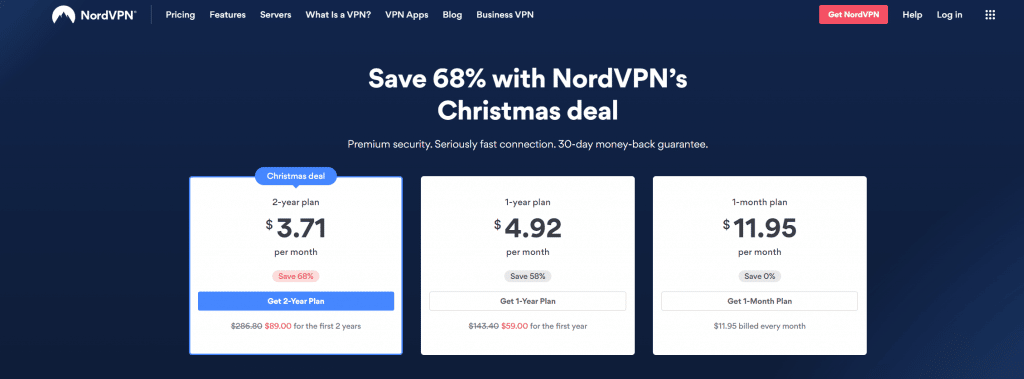 nordvpn pricing plans