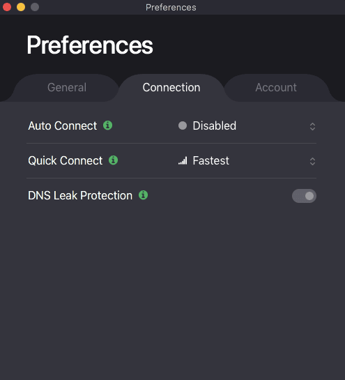 protonvpn connection features