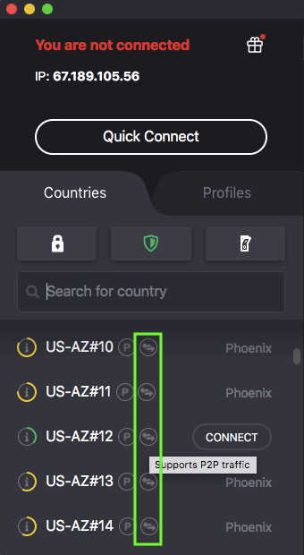 protonvpn torrenting servers