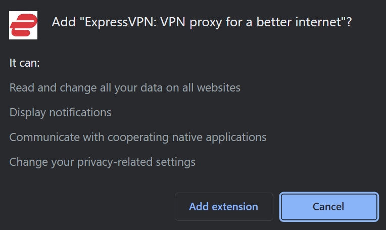 add vpn chrome extension