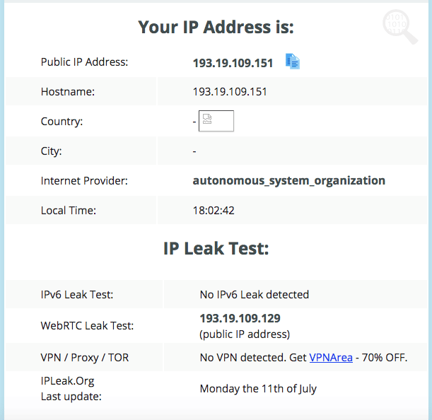 ip leak test