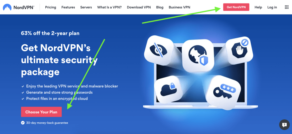 nordvpn homepage