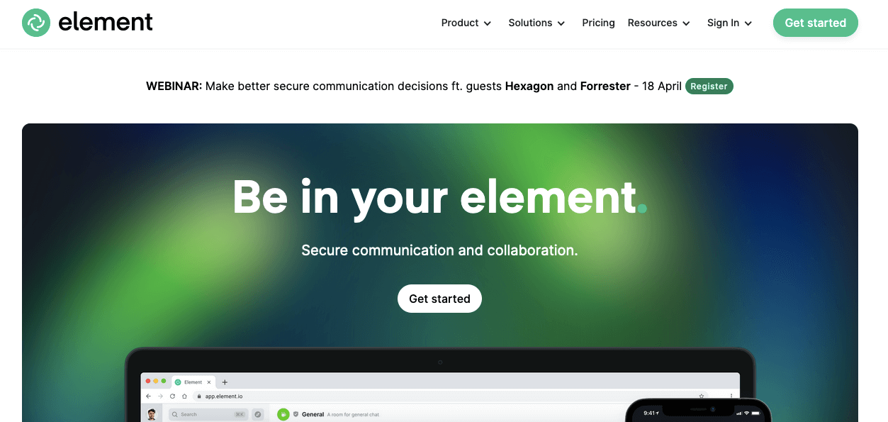 element homepage