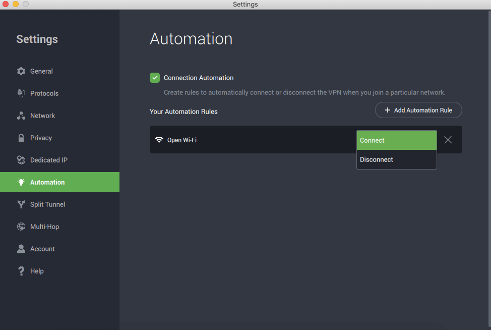 pia vpn automation