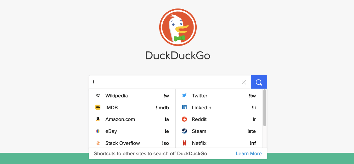 duckduckgo bangs