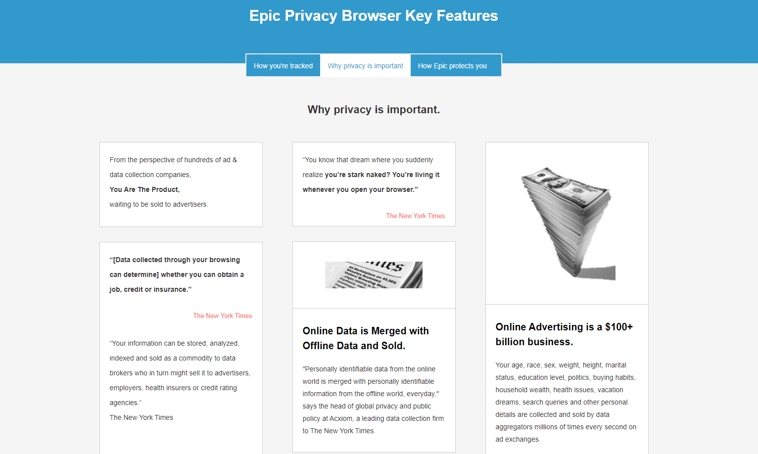 epic privacy key