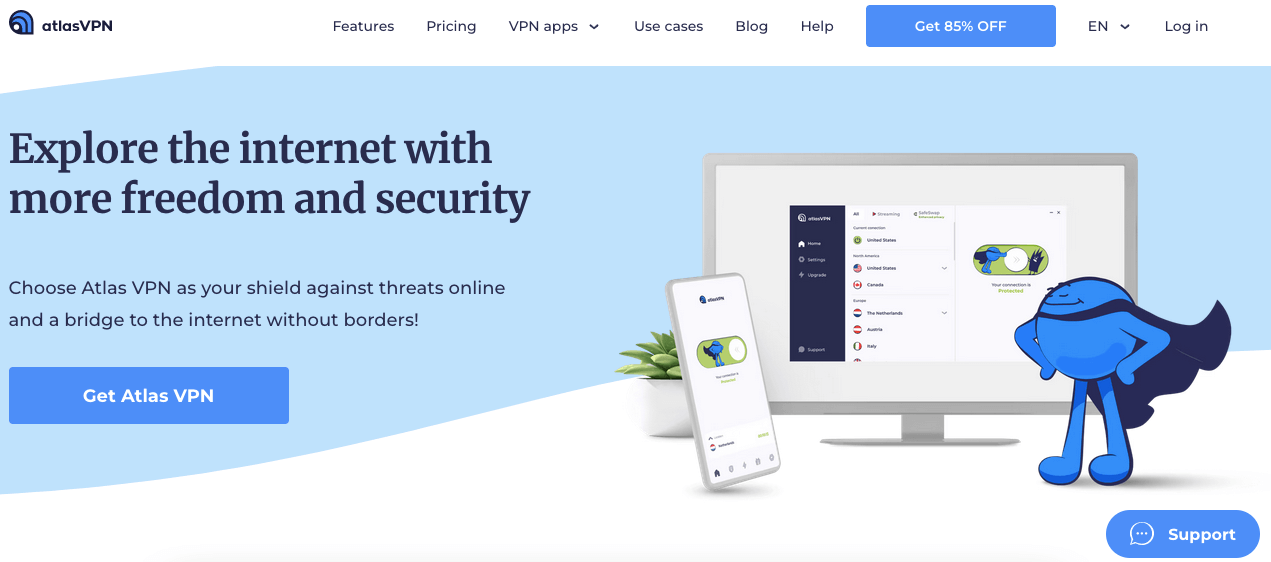 atlas vpn website