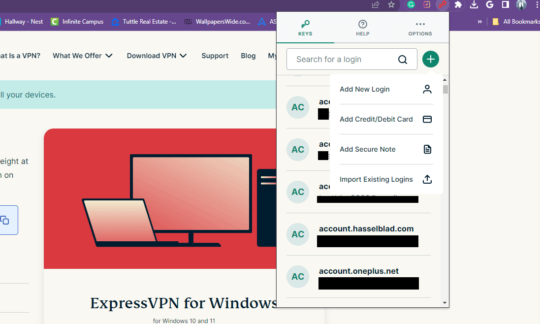 expressvpn keys extension