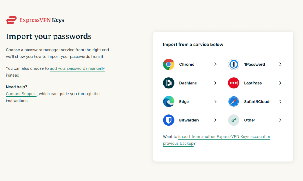 expressvpnkeys import passwords