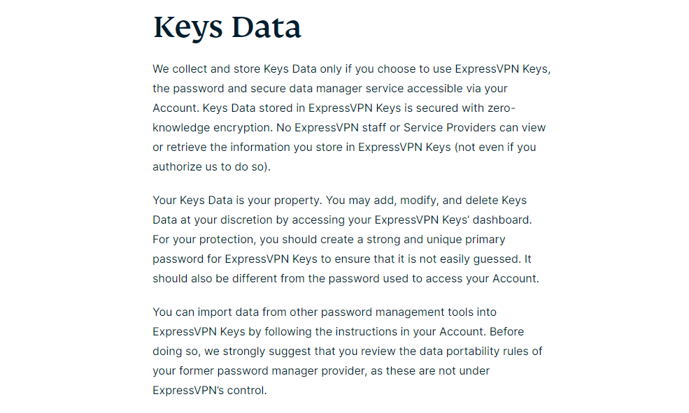 expressvpnkeys privacy