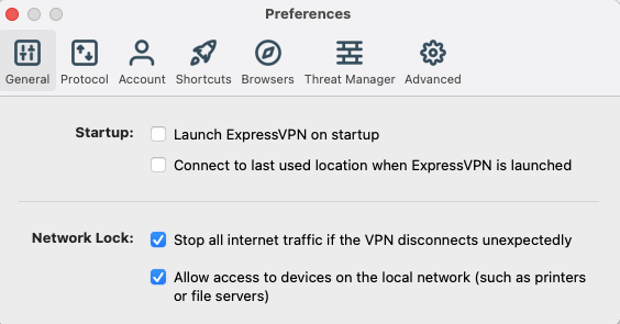expressvpn network lock