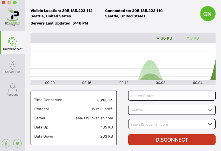 ipvanish vpn main interface