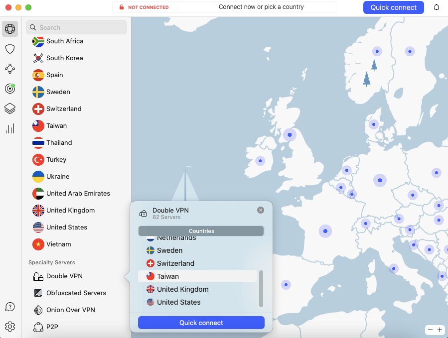 nordvpn specialty servers