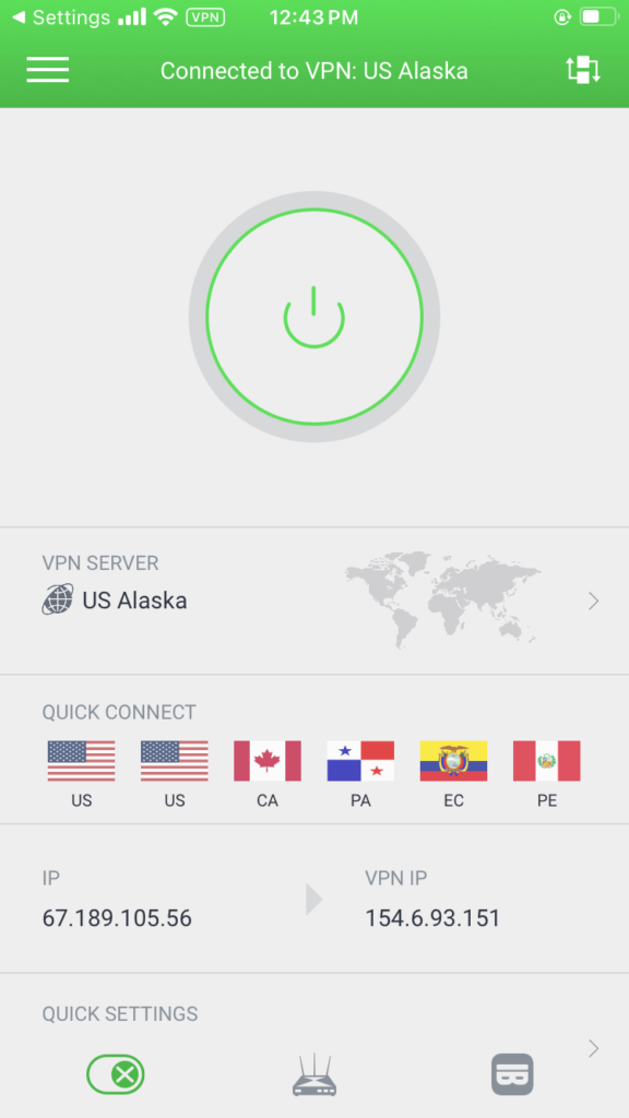 pia vpn ios interface