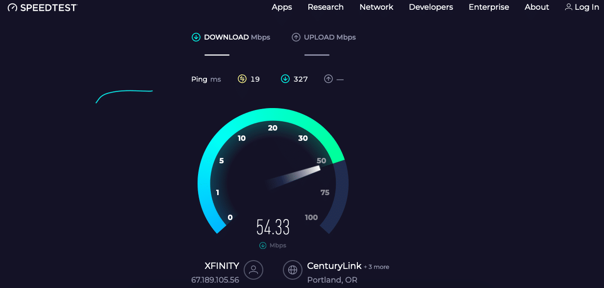 speedtest download speed