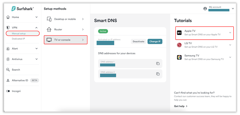 surfshark smartdns