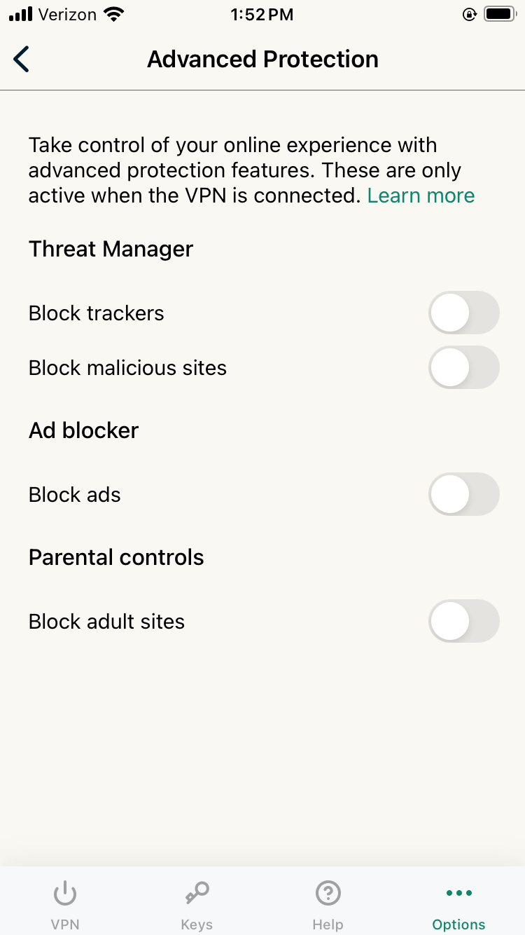expressvpn ios threat manager