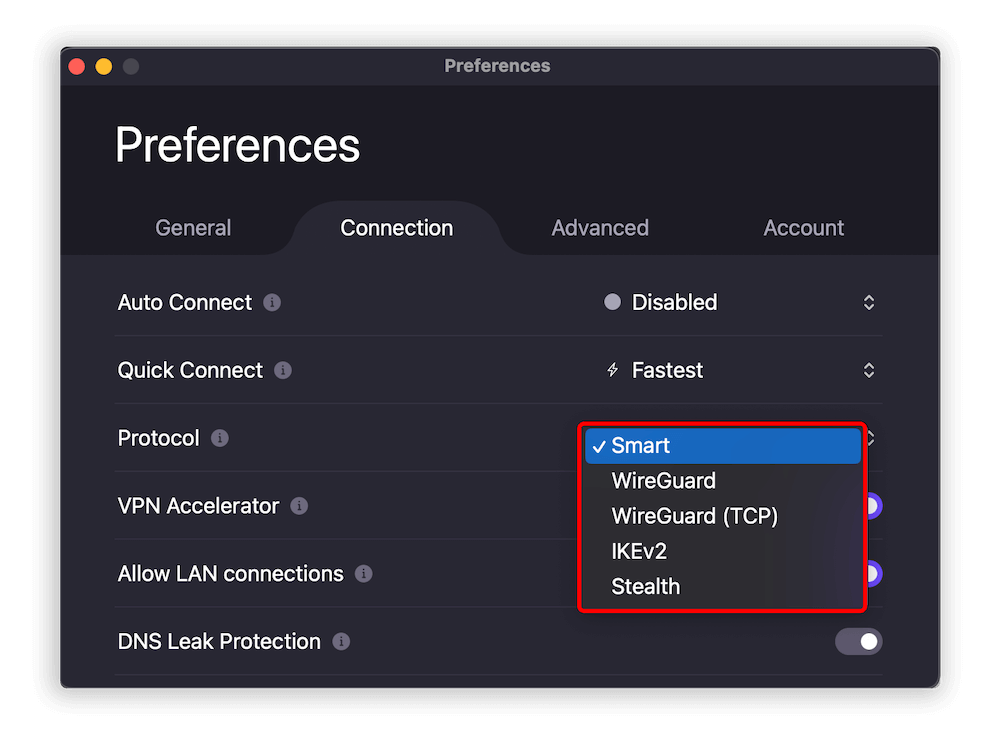 protonvpn protocols