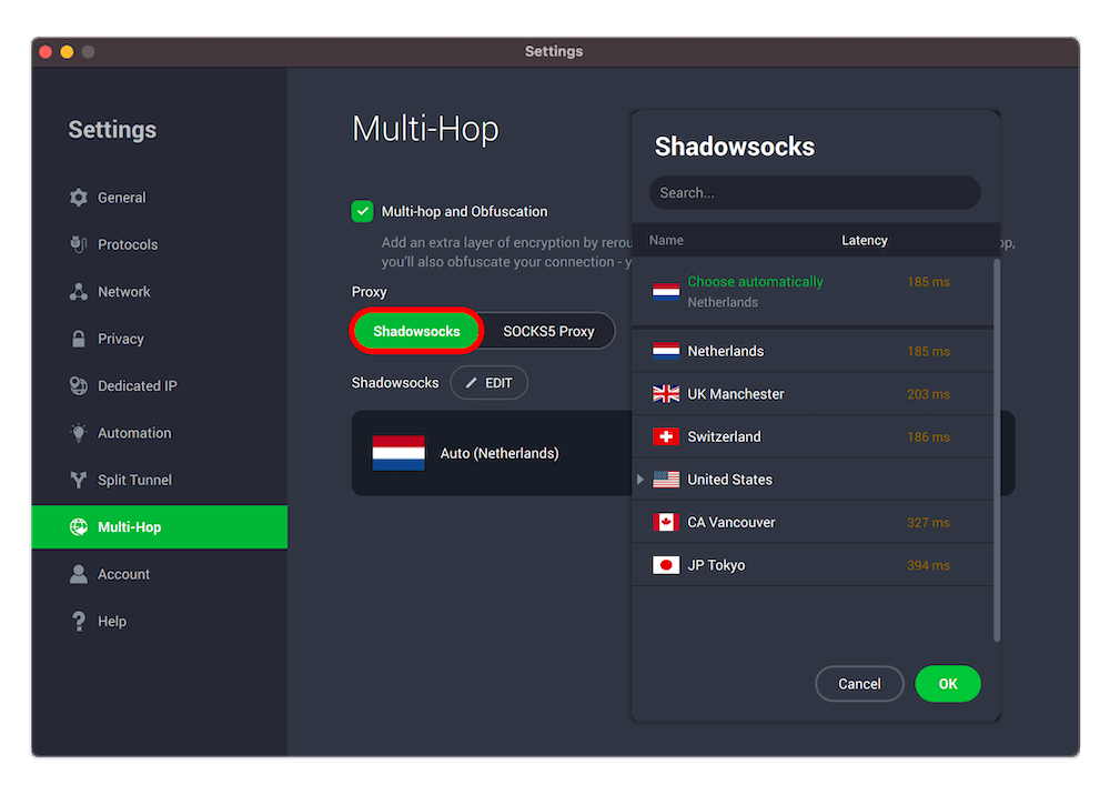 pia shadowsocks