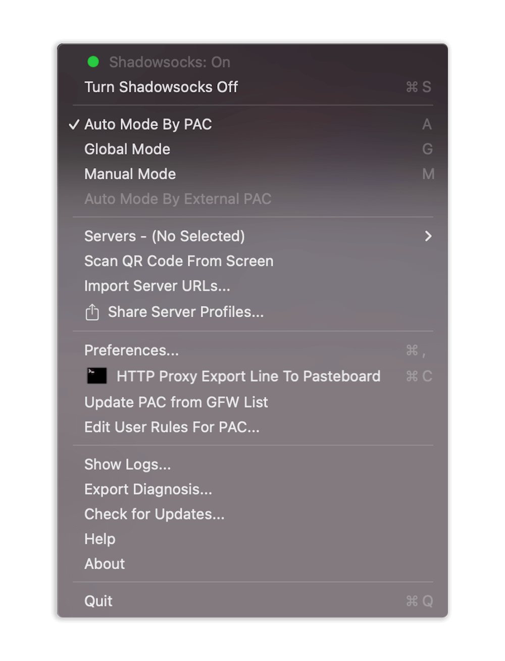 shadowsocks macos
