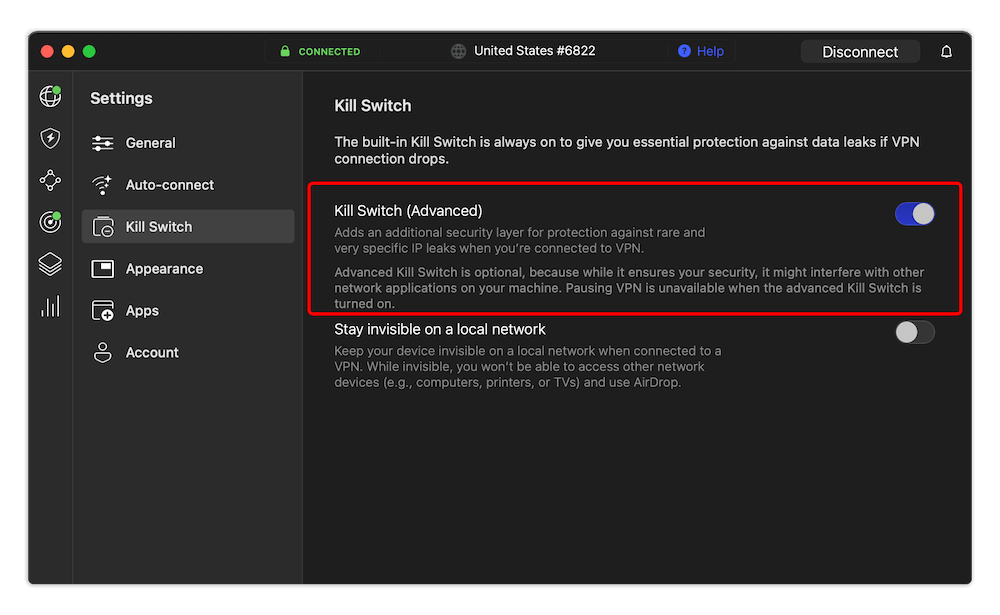 nordvpn ui
