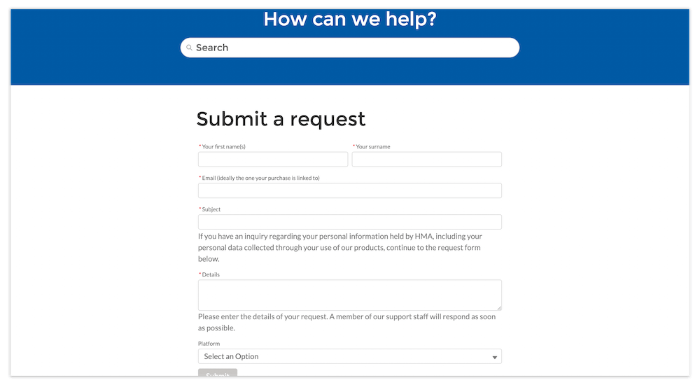 hma support