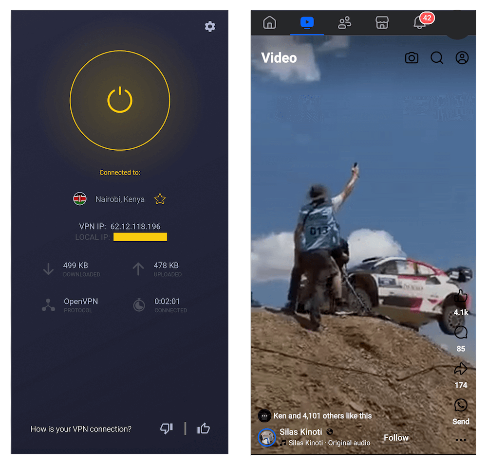 cyberghost facebook user experience