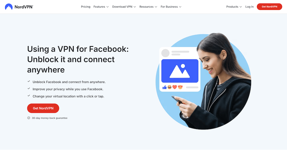 nordvpn facebook