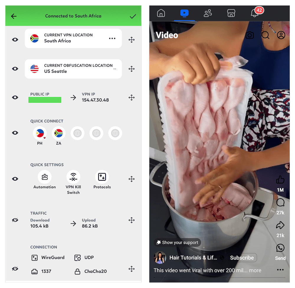 pia facebook user experience