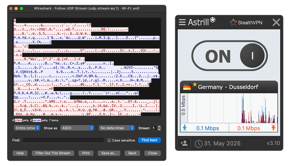 astril encryption test