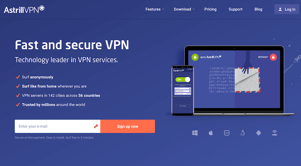 astrill vpn china